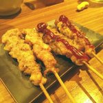 Kyouto Yama Nashi Yakitori Kanazawa - せせり（160円）＆ピリ辛（190円）