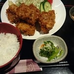 Ｑちゃんのあじ - 鳥から定食750円