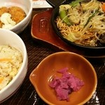 ガスト - 牡蠣のあんかけ焼きそば&松茸ご飯和膳☆