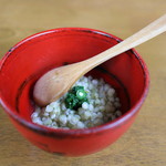 石臼挽き蕎麦香房 山の実 - そば粥