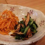 いただき繕 - 人参サラダ、おひたし