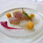 ラ・メール - 前菜のアップ！黒ムツと、甘鯛。