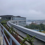 ラ・メール - レストラン横に、屋上庭園