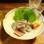 おすそ分けでいただいたさんま刺身