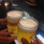 和食と地酒の店 うり坊 - H.27.5.21.夜 生ビールvs生ビールで乾杯♪