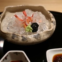 弧玖 - 造り　平目　車海老