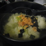 鉄板肉酒場 二代目亀田精肉店 - 鮭茶漬け