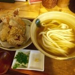 ろっか - 3種盛りひやひやうどん