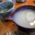 蕎麦 つづら - ポタージュのような蕎麦湯