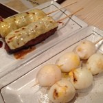 和鶏屋 - H.27.5.23.夜 つくねチーズ(タレ)・半熟うずら