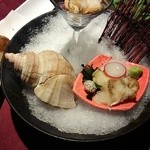 札幌フレンチ えりも亭LUXE - つぶ貝のお刺身