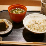 虎白 - 「飯物」炭焼き太刀打魚の炊き込みご飯 2015年9月