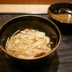 虎白 - 「椀物」岩手の刻み松茸 2015年9月
