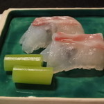 招福樓 - 向付　鯛の昆布締め