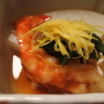 招福樓 - 炊合せ　エビ、冬瓜、柚子と共に