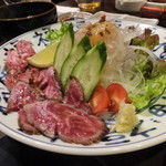 牛サガリの薄切り