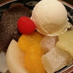 いり江 - クリームあんみつ