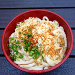 松家製麺 - 外で釜あげ