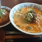 Ichibantei - 担々麺と半天津飯のセット（税込1,058円）