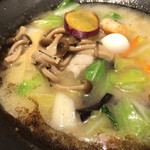 旬菜麺茶屋 五目亭 - 旬菜"白"五目ラーメン(¥740)