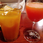 OSTERIA il FUOCO - マンゴージュースとミモザ