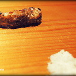 天寿し - エビの頭（炙り）