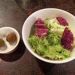 ゆうばーる - ランチセット サラダ＆自家製オリーブ