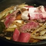 彩華 - 煮すぎると硬くなる、ということで、お肉は少しずついれた