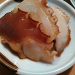 鮨処寿司大 - 東京湾の蛸だつて。