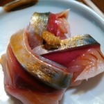 鮨処寿司大 - 東京湾の鯖だそうです。