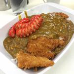ライスカレー まんてん - かつカレー600円＋ウインナー100円＝700円