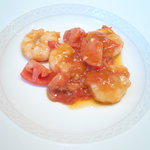 聖兆 - 有機トマト、海老の炒めもの