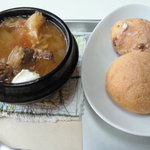 cafe tojo - サブーロフセット（ボルシチ＋パン2個）