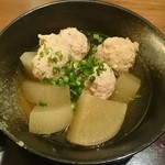 和心庭 一蔵 - 軟骨入りつくねと大根のゆず胡椒煮