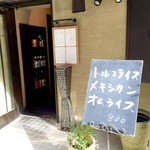 わびすけ - 外観とメニュー  室内にメニューはありません