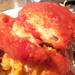 わびすけ - 豚カツトップのアップ