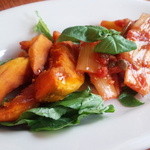 ラッコ アメーノ - ～Lacco Ameno～
                                休日限定のお通しサービス
                                カボチャの甘酢マリネ、長ネギのマリネ