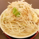 麺屋 元 - 元ラーメン大盛＋野菜ニンニク