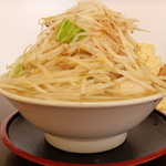 麺屋 元 - 元ラーメン大盛＋野菜ニンニク