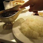 新宿中村屋 オリーブハウス ダイニング - カレーにはライス