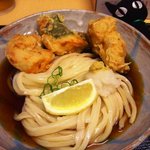 讃岐うどん いしもと - 鶏天冷ぶっかけ【2010年7月】