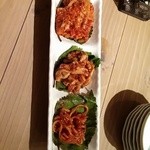 薬zen拓 - 手作りキムチ３種盛♪