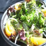 Korean seaweed salt salad with sesame oil