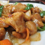 上海飯店 - 鳥肉味噌味炒め　