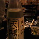 つくしのこ - チェイサー。仕込み水で一升だよ。。。これだけでも美味しい。やられたっっ