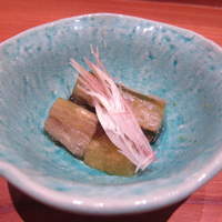 神楽坂 和食 千 - 先付？茄子をどうにかしたもの（笑、忘れましたｗ）。