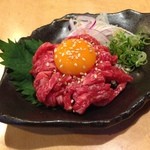 黒毛和牛 焼肉処 西矢 - H.27.11.11.夜 特選ユッケ(保健所認定) 980円