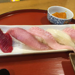 清鮨 - 盛岡寿司めぐりセットの握り