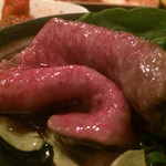 SATOブリアン - 2015/11_リブ芯は橙のポン酢で