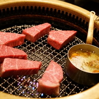 SATOブリアン 本店 - 2015.11 シャトーブリアンと大蒜バター醤油をガスロースターで